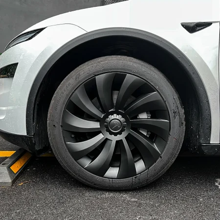 Tesla Model Y 19″ Uberturbine Wheel Covers – OEM-Fit, Aerodynamic & Range-Boosting Upgrade