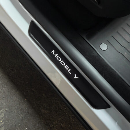 LED Illuminated Welcome Pedal Door Sill Protector for Tesla Model 3/Y