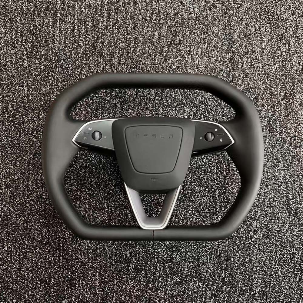 Cyber-Inspired Steering Wheel Upgrade for 2024+ Tesla Model 3 Highland & 2025+ Model Y Juniper