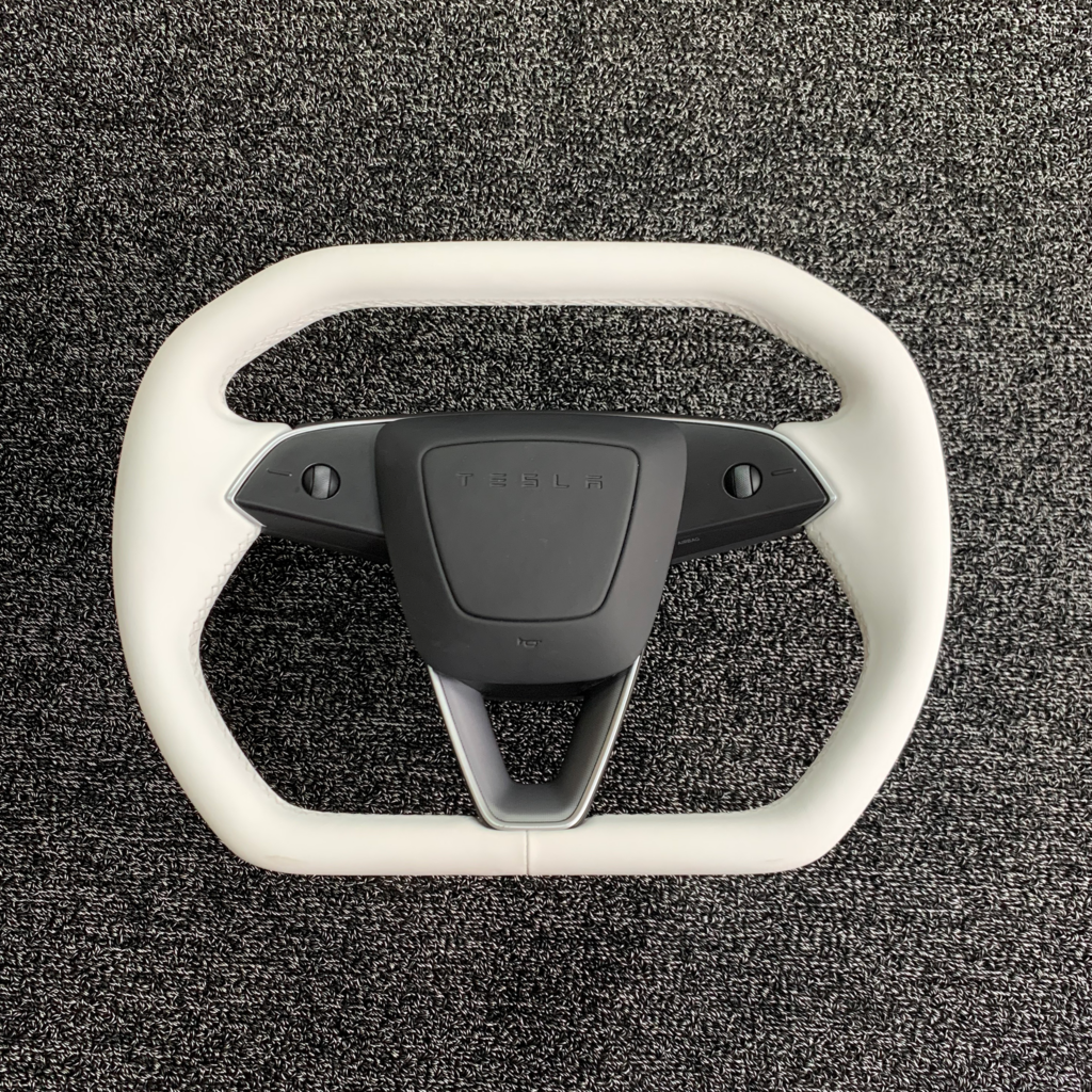 Cyber-Inspired Steering Wheel Upgrade for 2024+ Tesla Model 3 Highland & 2025+ Model Y Juniper