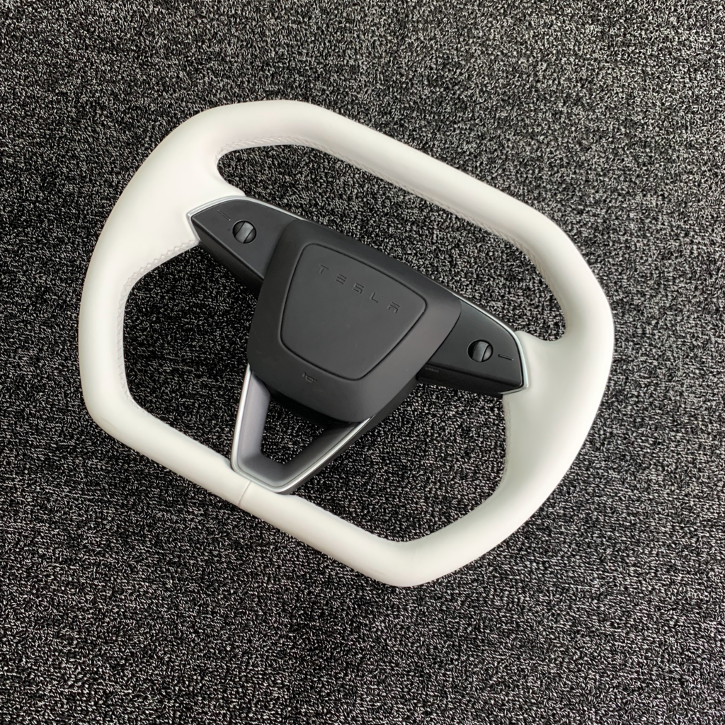 Cyber-Inspired Steering Wheel Upgrade for 2024+ Tesla Model 3 Highland & 2025+ Model Y Juniper