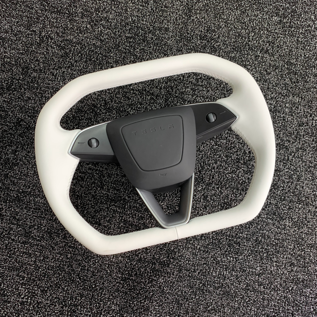 Cyber-Inspired Steering Wheel Upgrade for 2024+ Tesla Model 3 Highland & 2025+ Model Y Juniper