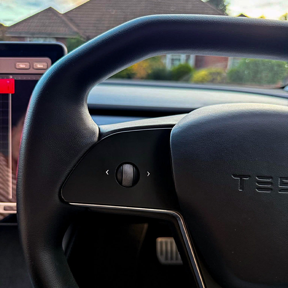 Cybertruck-Style Steering Wheel Upgrade for Tesla Model 3 & Model Y – Nappa Leather, Heated, OEM Fit