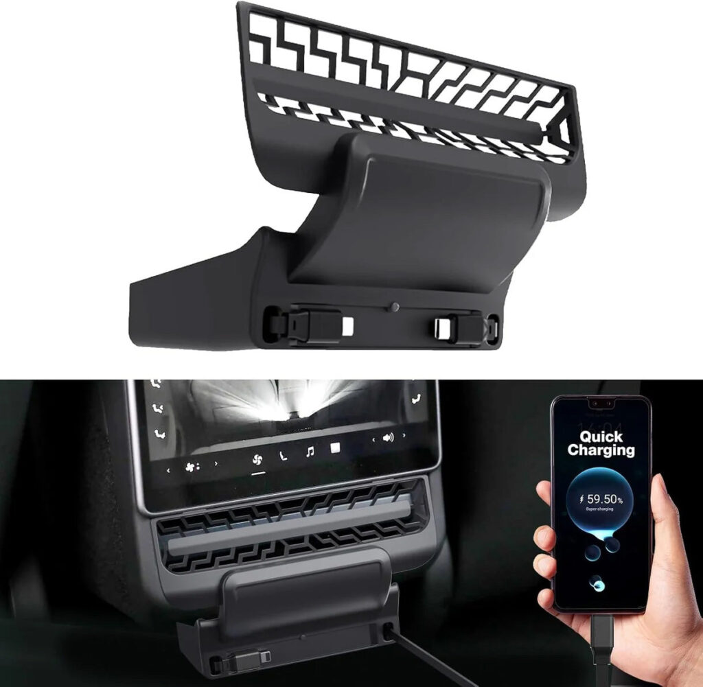 Rear Air Outlet Expansion Dock for Tesla 2024-2026+ Model 3 / Y Juniper