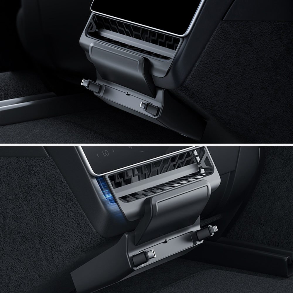 Rear Air Outlet Expansion Dock for Tesla 2024-2026+ Model 3 / Y Juniper