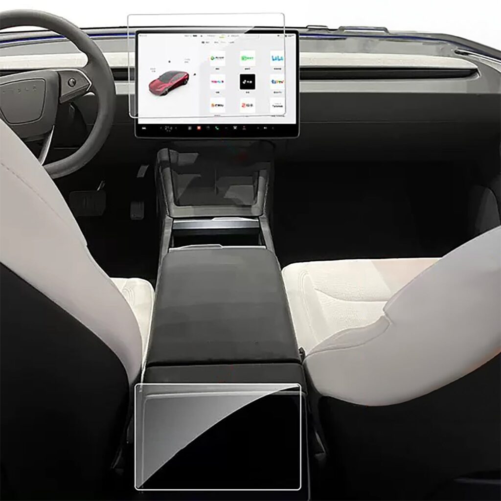 Tempered Glass Screen Protector for 15.4"& 16" Display – 2024–2026+ Model 3 & 2025 Model Y Juniper
