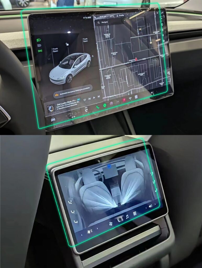 Tempered Glass Screen Protector for 15.4"& 16" Display – 2024–2026+ Model 3 & 2025 Model Y Juniper