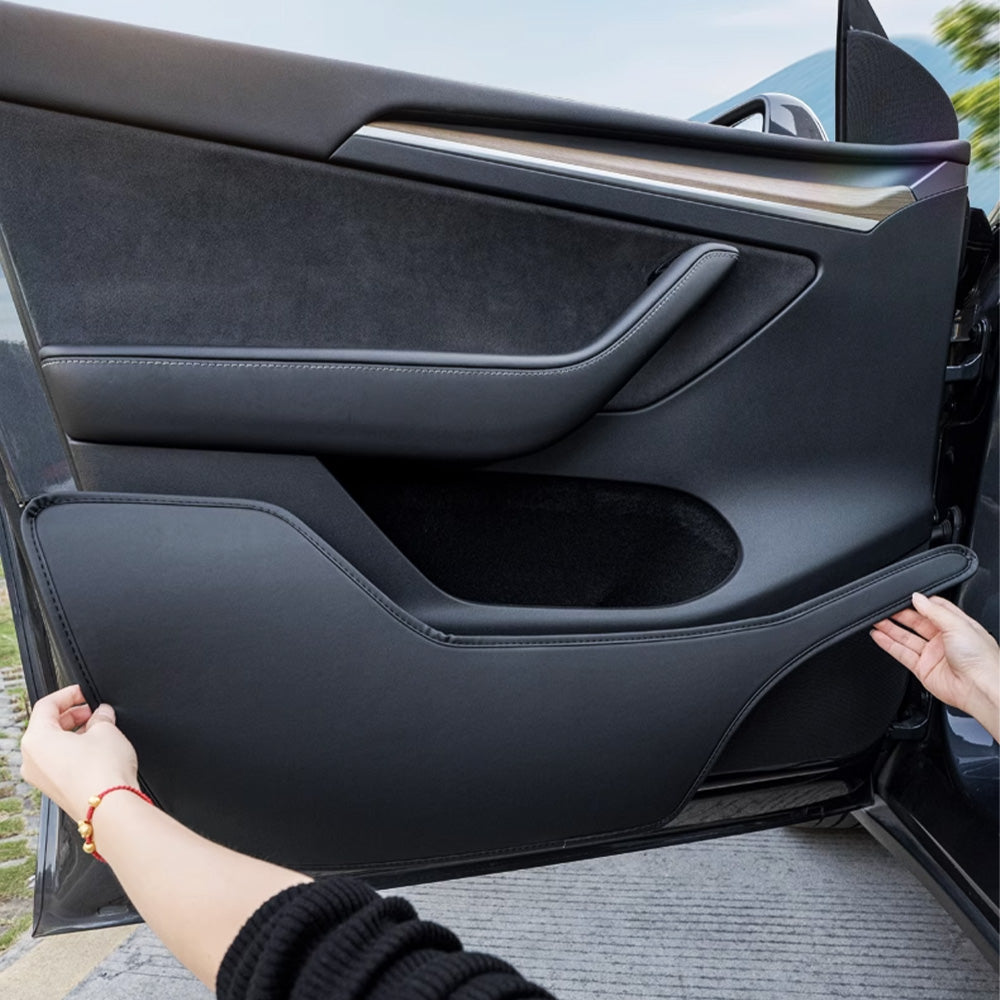 Tesla Model 3 & Model Y Door Kick Protectors – Anti-Scratch, Waterproof Door Panel Guards