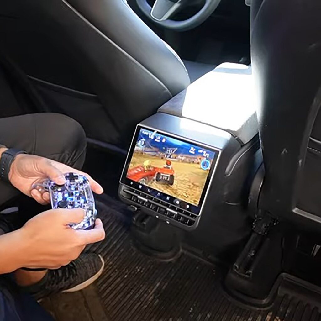 Tesla Model 3 & Y 8.6-Inch Rear Entertainment Screen – HD Display, Gaming, Streaming, and Comfort Controls